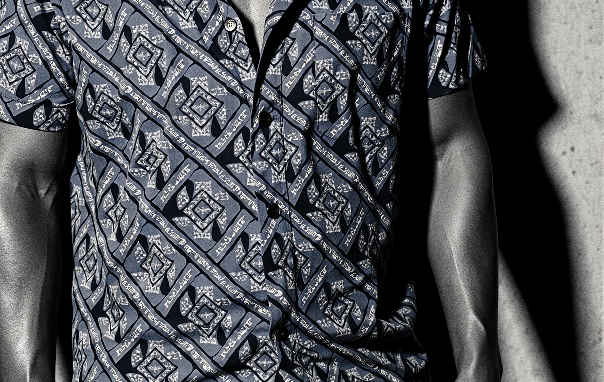 Modern batik textile pattern